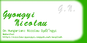 gyongyi nicolau business card
